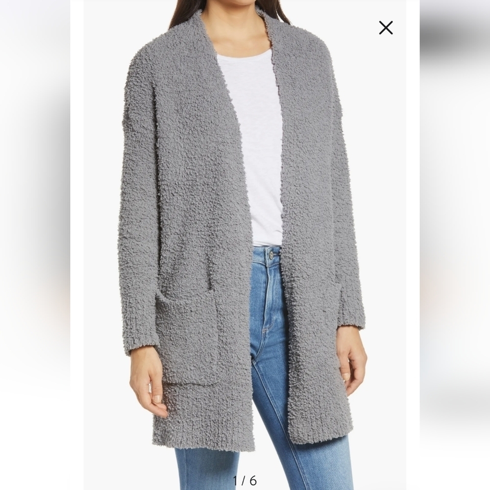 Tommy Bahama NWTs Island Soft Lounge Cardigan  in Black